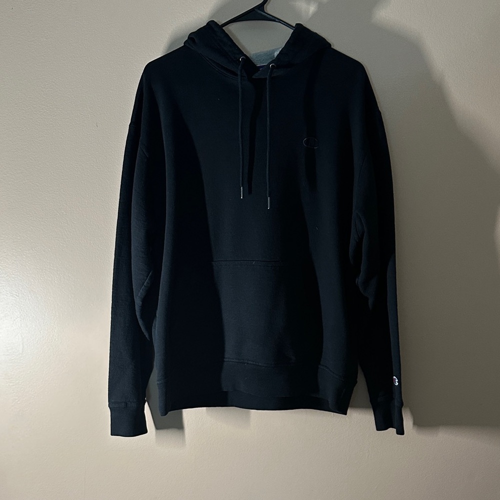 Champion Men's Essential Black Hoodie